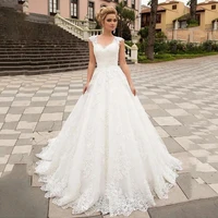 princess wedding dress white sweetheart floor length floral lace backless ball gown wedding party de fiesta robe de soiree