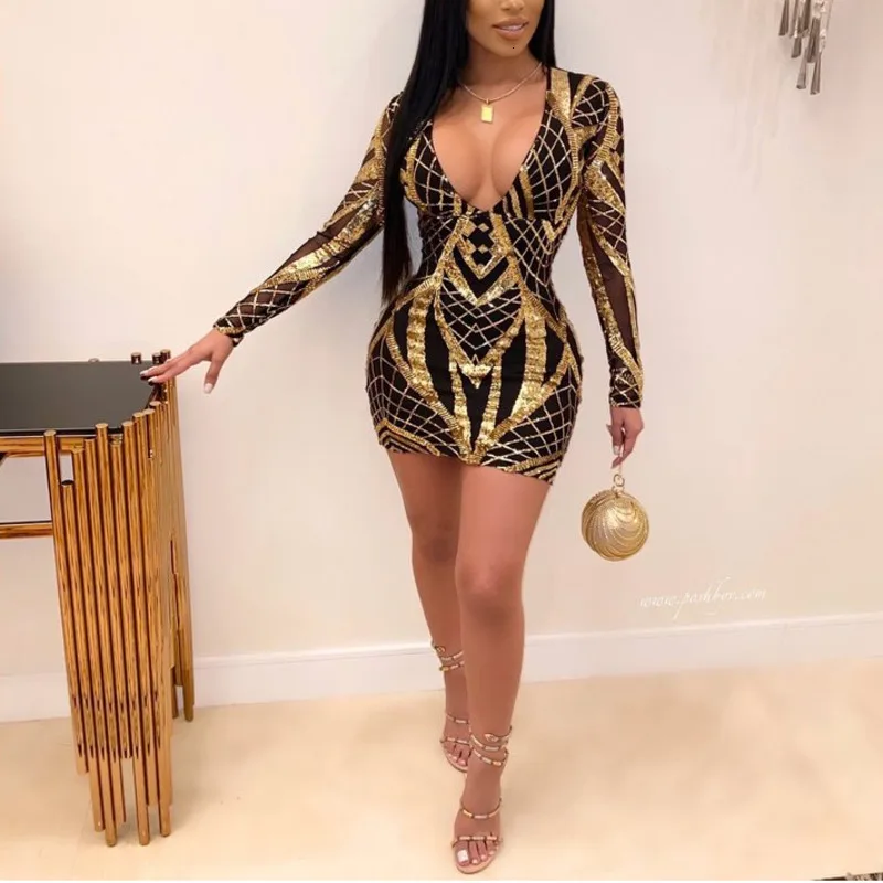 Блестящее платье в стиле пэчворк с золотыми блестками женское облегающее