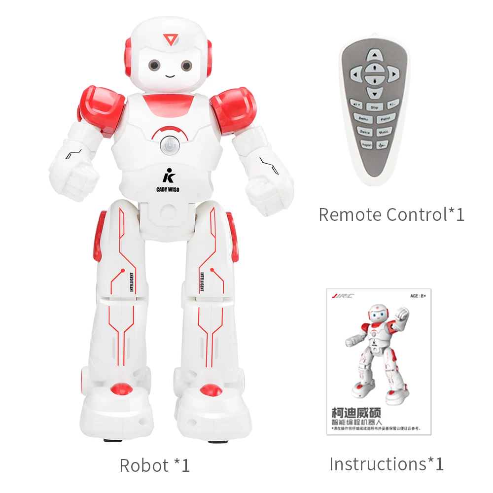 

JJRC R12 Patrol Song&Dance LED Smart Robot With Intelligent Toy Birthday Gift for Children VS JJRC R2 R8 R9