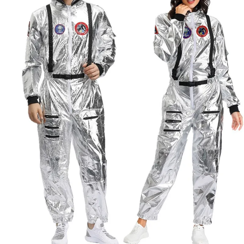 

Серебряный цвет, костюм астронавта, новый год, косплей, пилот, карнавал, вечеринка, маскарадный костюм