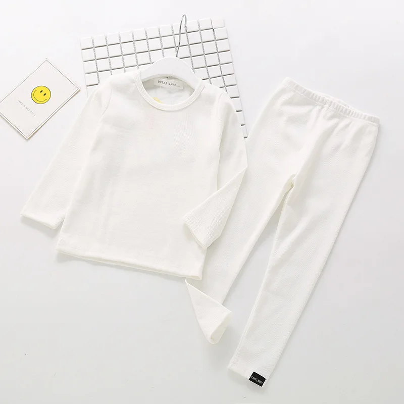 2018 Новая модная Пижама для маленьких девочек детская одежда мальчиков осенне