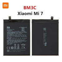 xiao mi 100 orginal bm3c 3070mah battery for xiaomi 7 mi 7 mi7 bm3c high quality phone replacement batteries