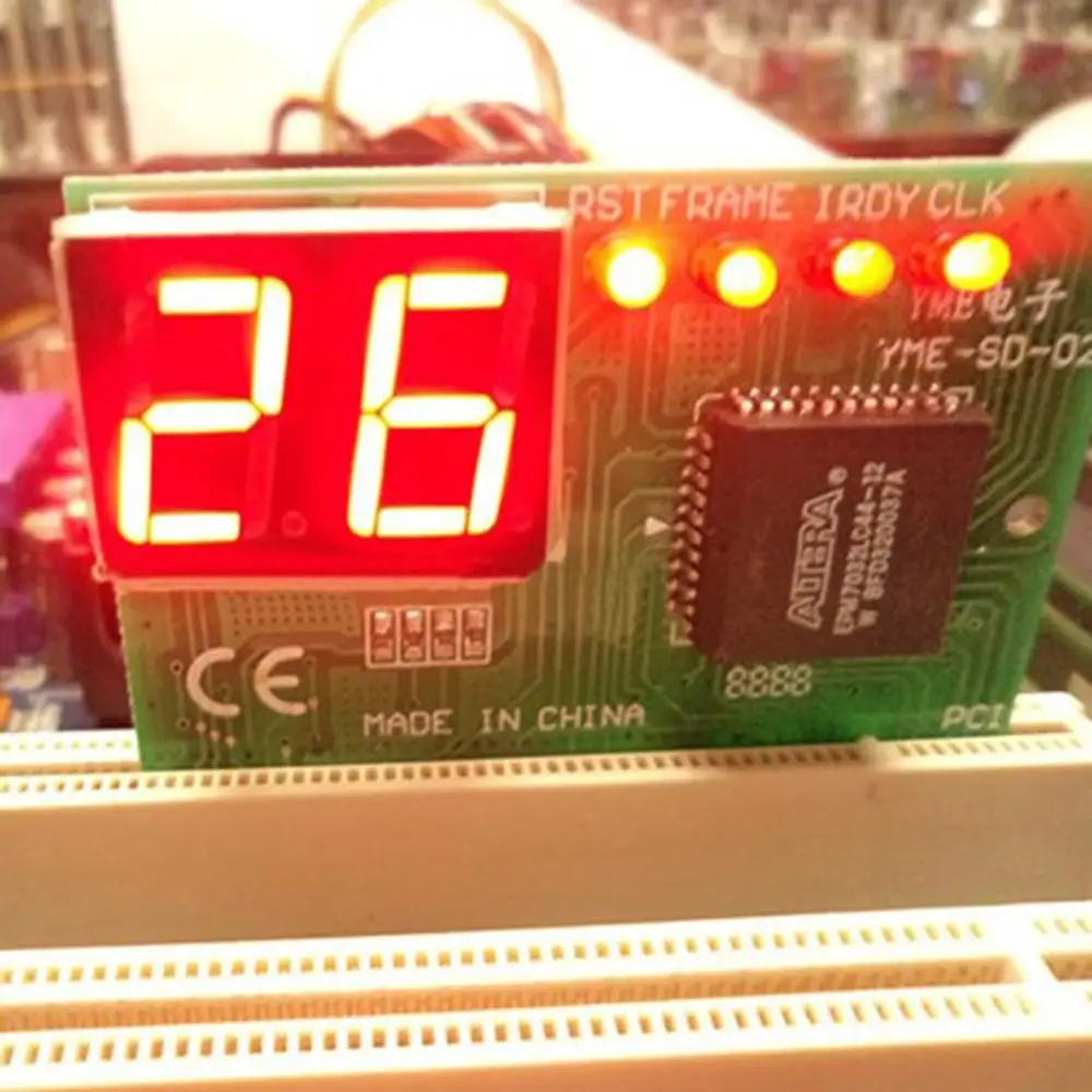 2-значная Материнская плата ПК анализатор отладочной карты диагностический