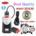 2018.R0 новый vci vd ds150e cdp с bluetooth интерфейсом, сканер obd2, стандартные мультидиагностические инструменты для авто, для дельфиса
