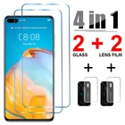 Защитное стекло 4 в 1 для HUAWEI mate 30, 20, 10 lite, p smart Z S 2021, 2020, 2019