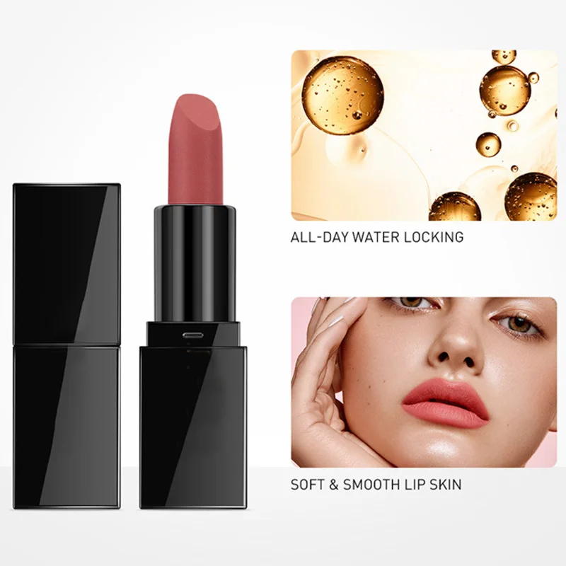 

Матовая губная помада 6 цветов, бархатная губная помада глазурного цвета, очаровательная, стойкая, не выцветающая губная помада для макияжа ...