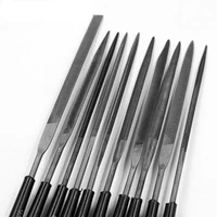 10pcs needle files set wood carving tool metal polishing instruments for metal glass stone jewelry t12 steel manual file