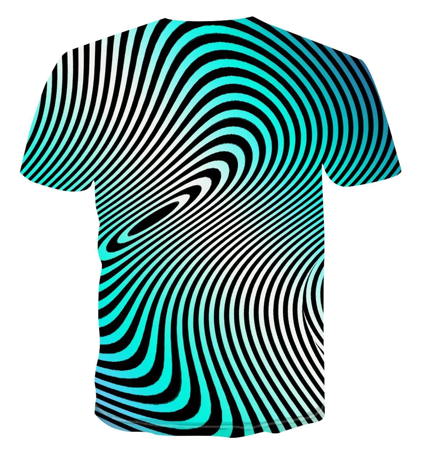 

3d T -Shirt Latest Summer Style Fashion Printing Tee Men 'S Dizziness Visual Colorful Printing