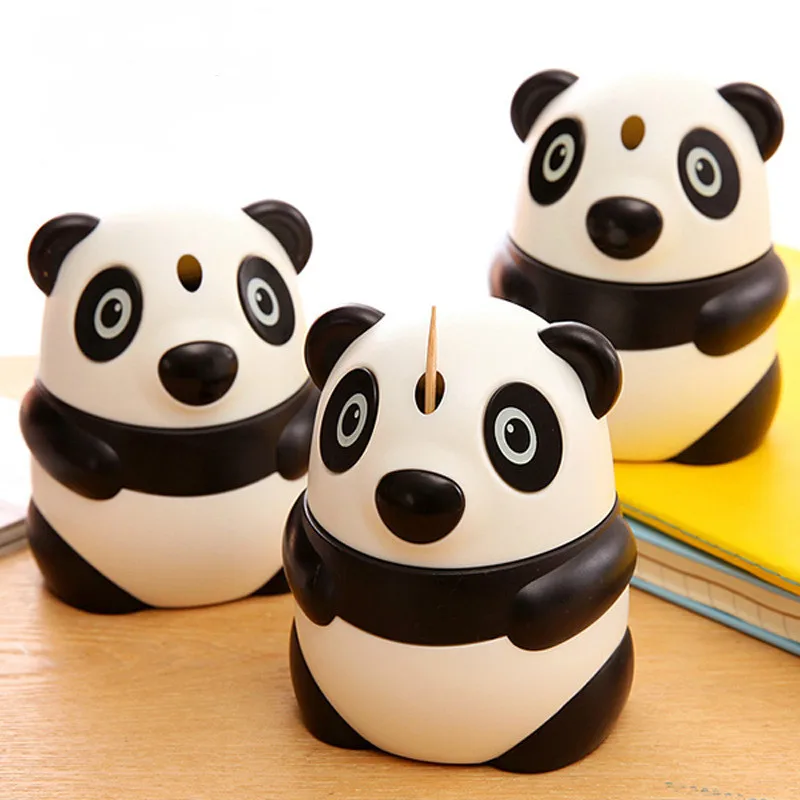 Коробка для хранения зуба Милая мультяшная панда Автоматическая подставка