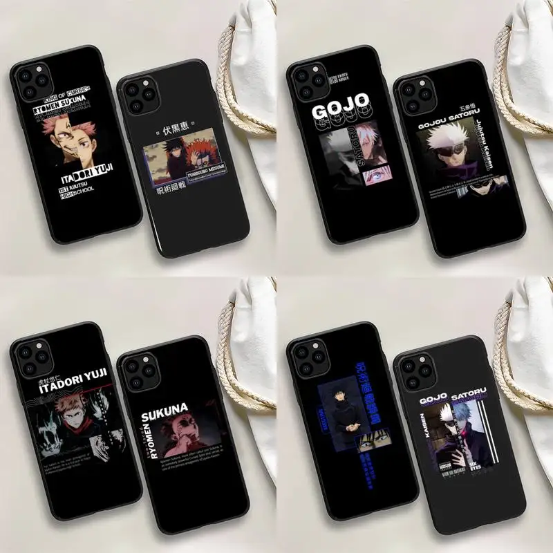 

Jujutsu Kaisen Phone Case For iPhone 13 12 mini 11 Pro max 8 7 6S Plus X XS 5S SE 2020 XR Capa