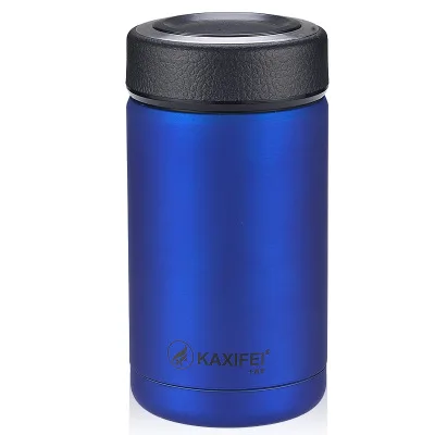 blue Деловая вакуумная колба с фильтром, термос для чая, кофе, кружка, Изолированная бутылка, 304 нержавеющая сталь, вакуумная колба, термокружки для путешествий - Цвет: blue