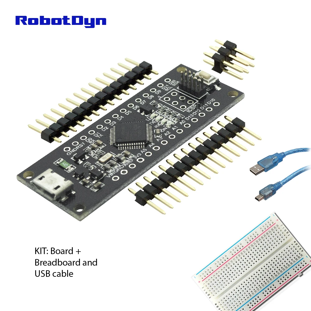 KIT SAMD21 M0-Mini. 32-битный процессор ARM Cortex M0 ядро. Шпильки нераспаянных. Совместим с Arduino Zero, Arduino M0. Форма Mini - Цвет: KIT