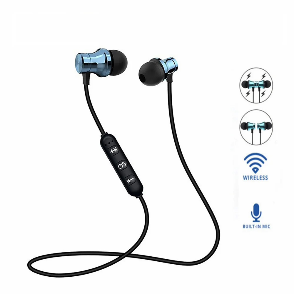 

Беспроводные наушники XT11, совместимые с Bluetooth, магнитная гарнитура с микрофоном, гарнитура с активным шумоподавлением для телефонов