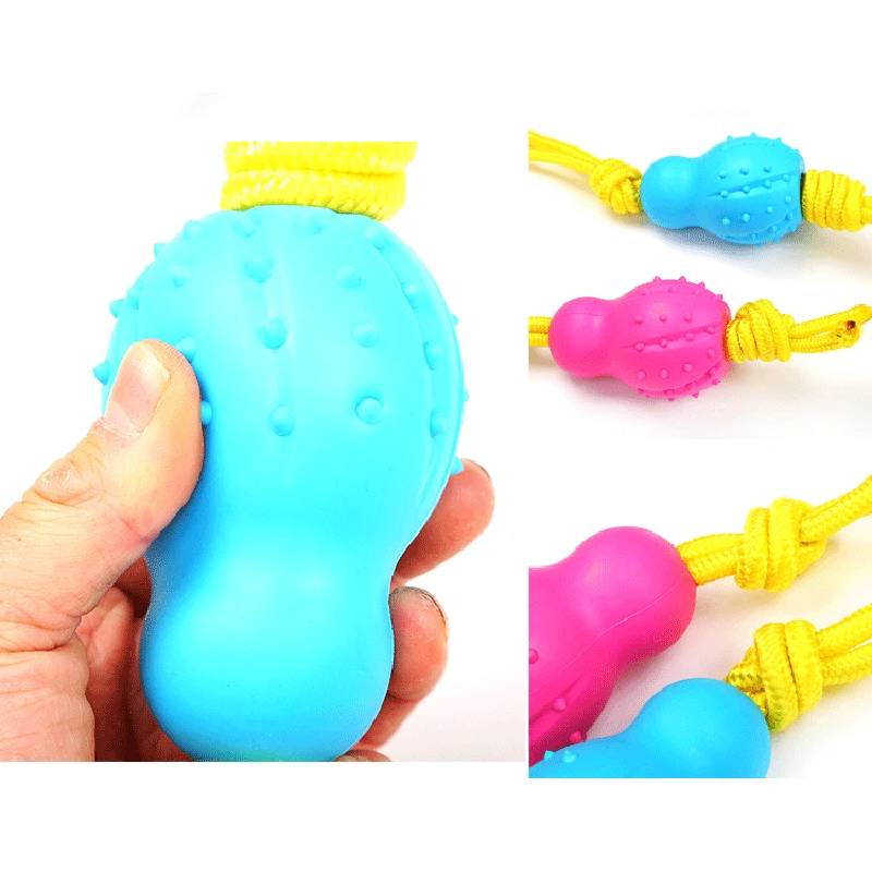 Веревка для домашних животных жесткая шпилька боулинга из ТПР нейлоновая