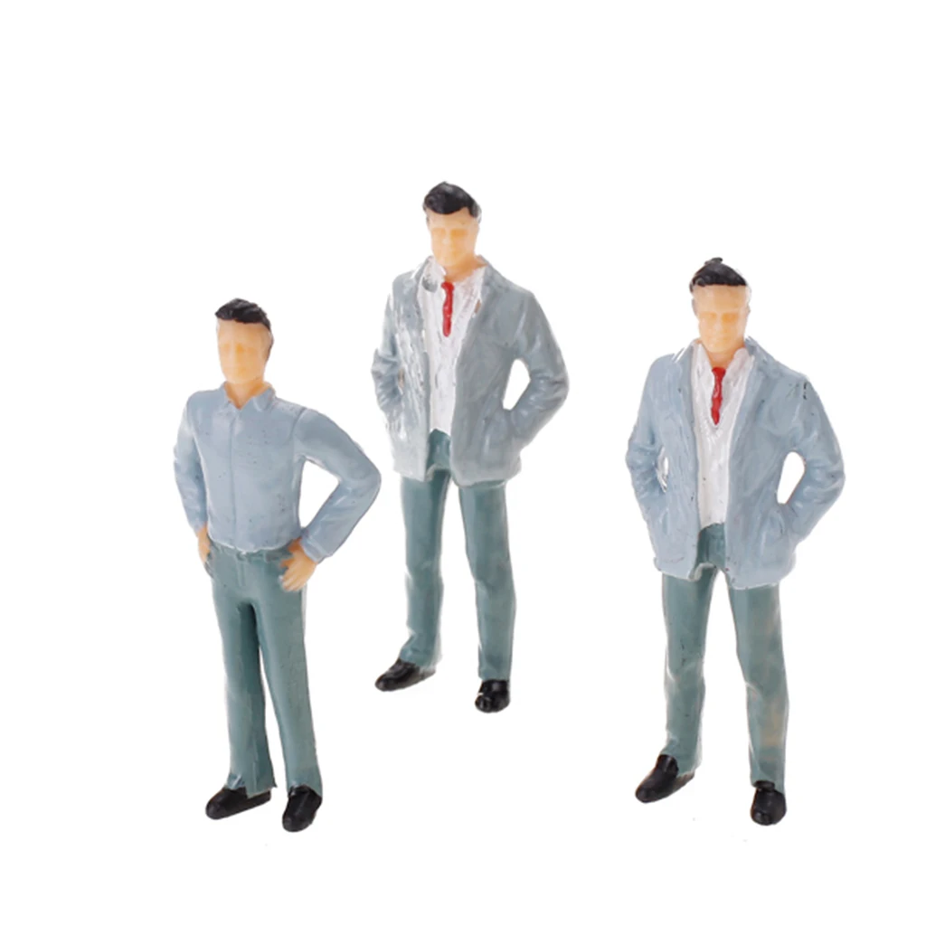 

20 Pack 1:25 Plastic Model People Figures for Street Layout Accessories