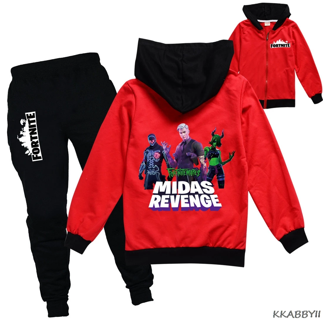 Кардиган на молнии и брюки Fortnite свитшот с длинным рукавом для мальчиков