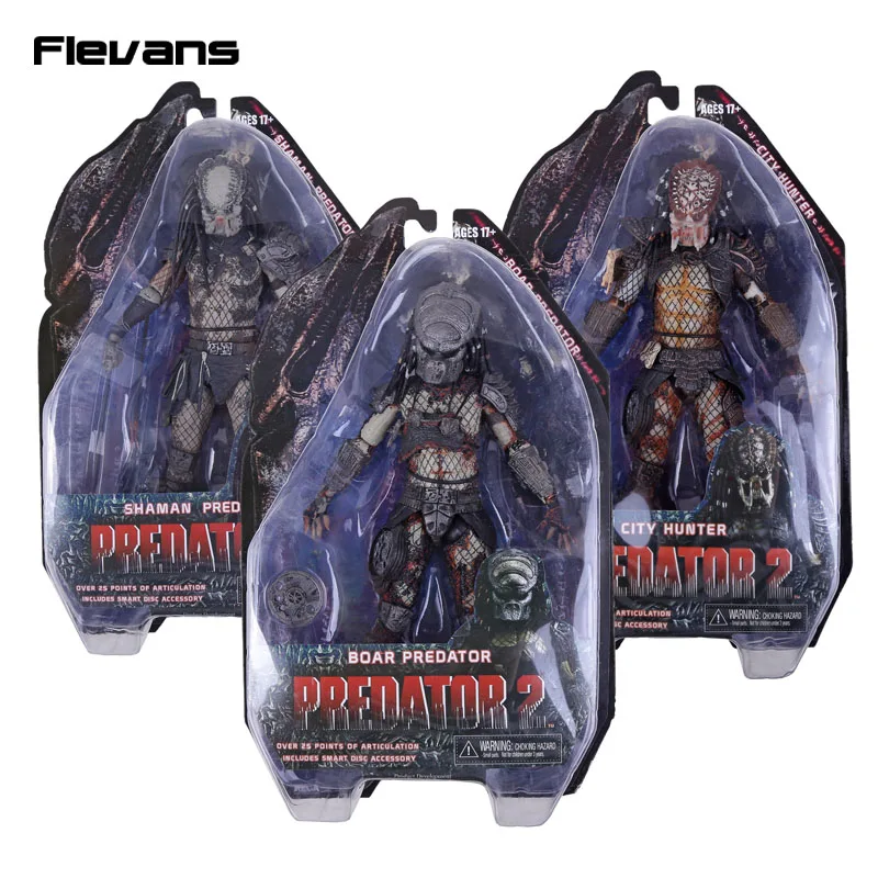 Экшн фигурка NECA Predator 2 SHAMAN PREDATOR/Кабан PREDATOR / CITY HUNTER ПВХ Коллекционная модель