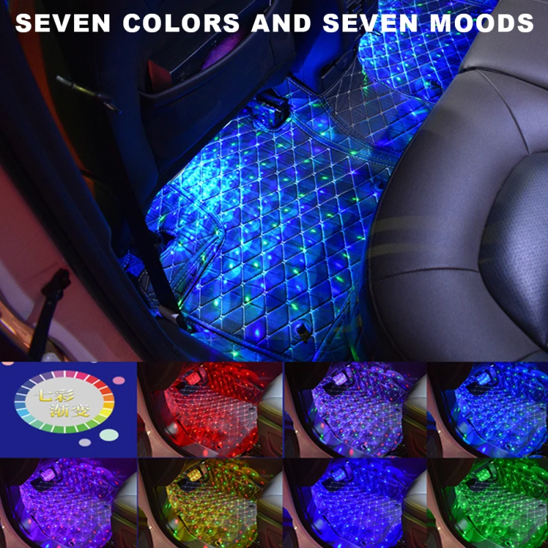 Автомобильная декоративная лампа USB светодиодный светильник музыкальная