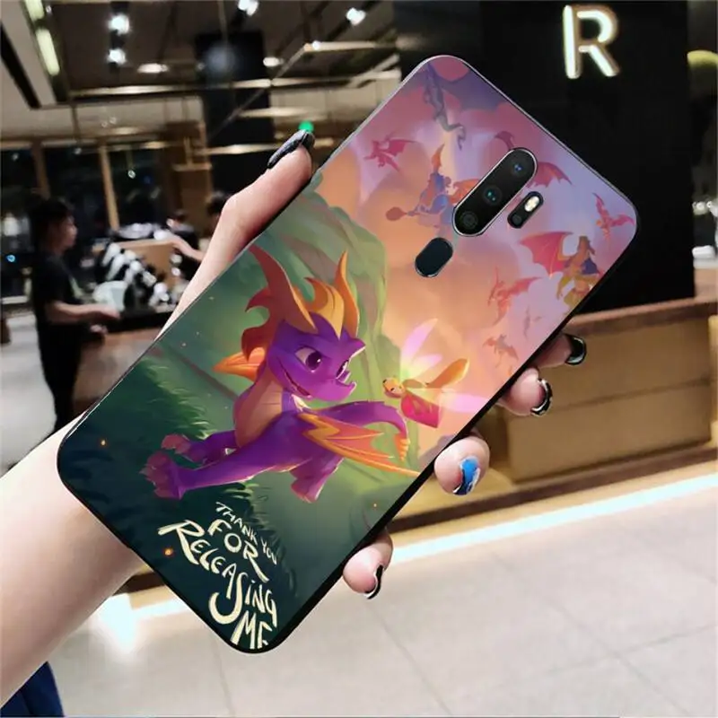 

Spyro Black TPU Phone Case For Oppo Reno2 Z 2Z Realme5 6 Pro R9S 11 Plus 15 17 Pro