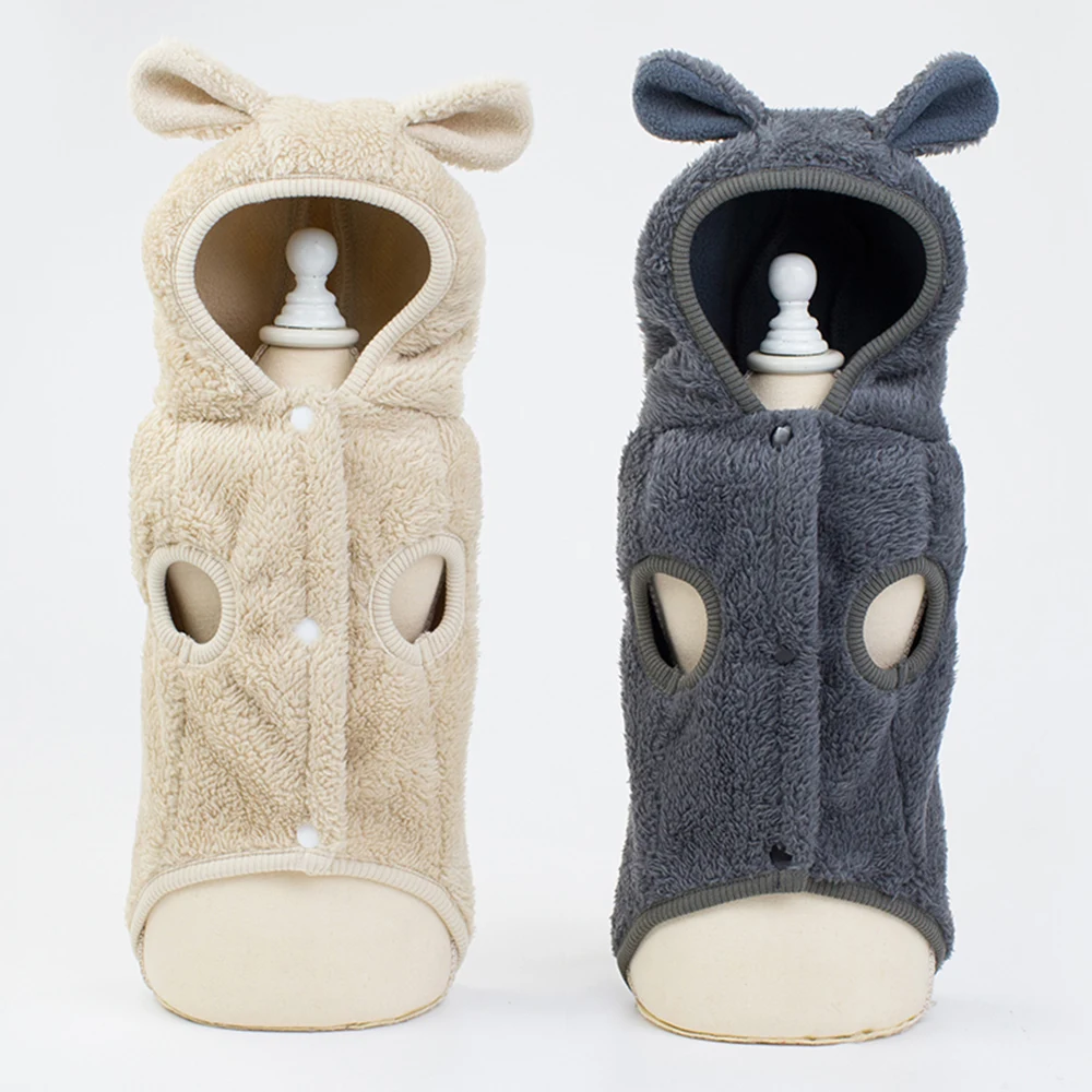 Одежда для собак Милая кошка собака зимняя толстовка одежда домашних животных