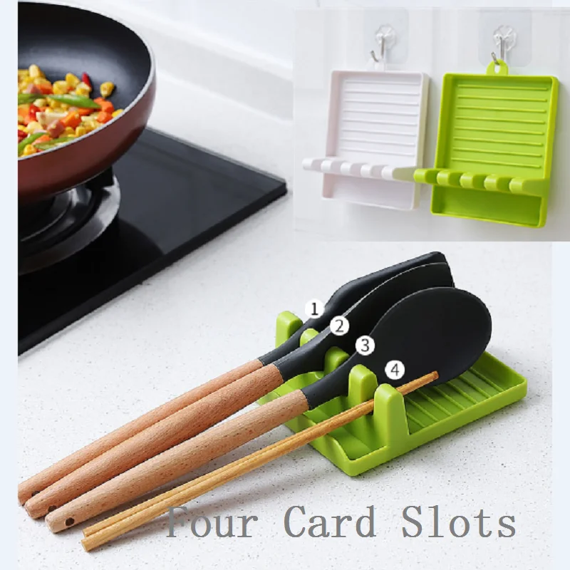 Кухонные принадлежности для готовки полка хранения Подставка под ложку карман