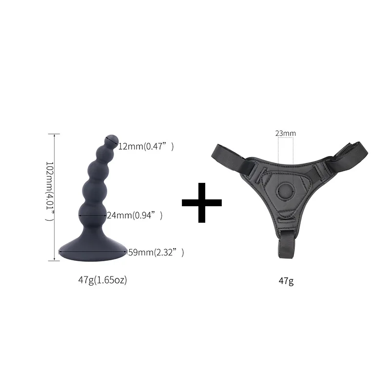 Ремень На Анальная бусина пробка ремень для дилдо мужчин и женщин трусики
