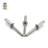 200pcs m3 2 5 14mm multi size gb12618 4din en iso15983 stainless steel round head blind rivets for furniture car aircraft
