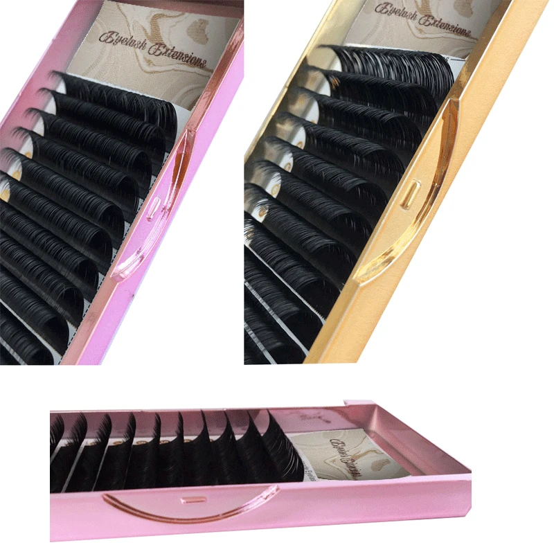 

10Boxes/Lot Wholesale False Mink Eyelashes Extension Korean PBT Individual Eyelashes Russian Curl Lash Professional Makeup Tool