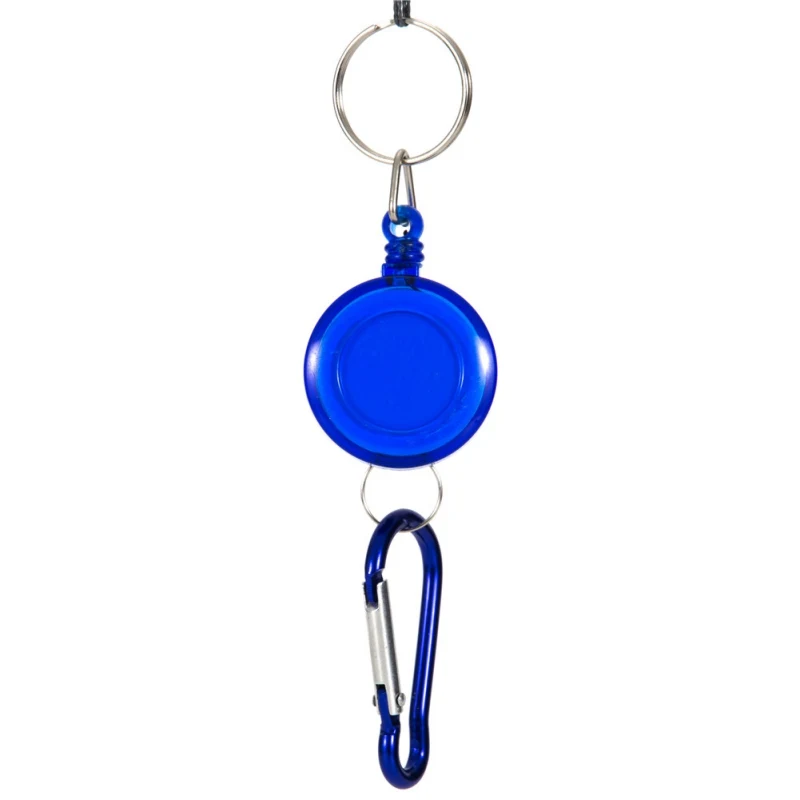 

Blue Portable Fly Fishing Rope Tape Measure Tools Retractor Keychain Retractable Reel Badge Holder Fly Fishing Carabiner Clip