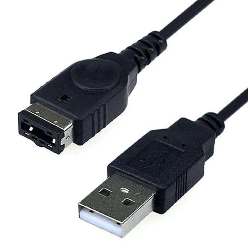 Hot sale 1PC Black USB Charging Advance Line Cord Charger Cable for/SP/GBA/GameBoy/NS/DS