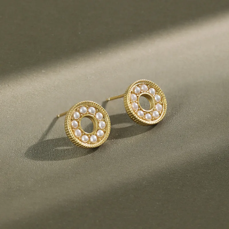 

100% Стерлинговое Серебро S925 ювелирные изделия геометрический Жемчуг полые круглые серебряные серьги украшения женские вечерние свадебные ...