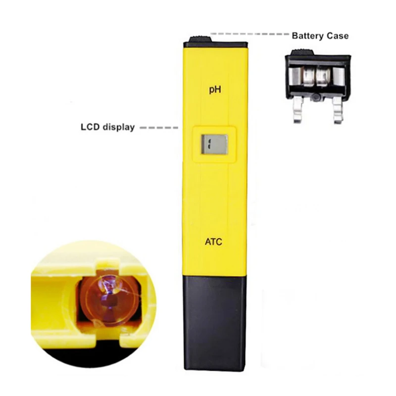 Портативный ЖК-цифровой рН-метр ручка для тестирования точность 0 1 аквариум