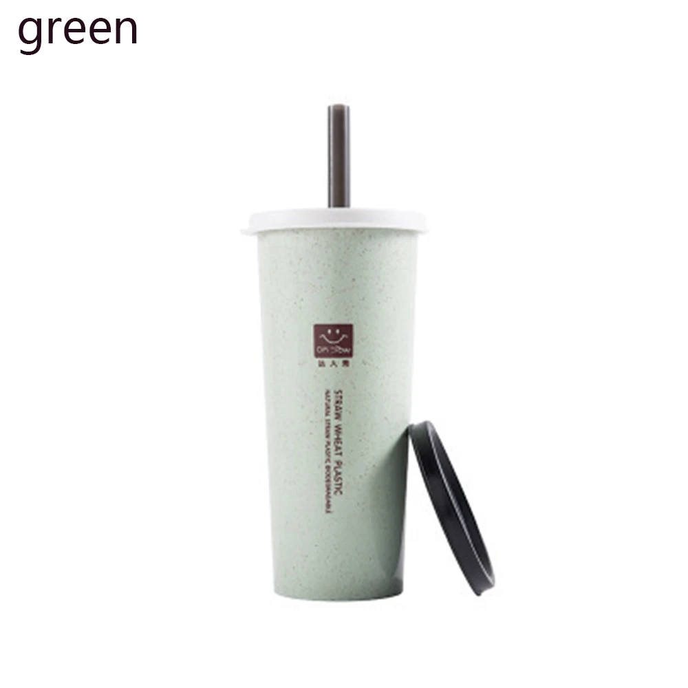 Портативная ручная чашка для воды из пшеницы с искусственной чашкой пластиковая