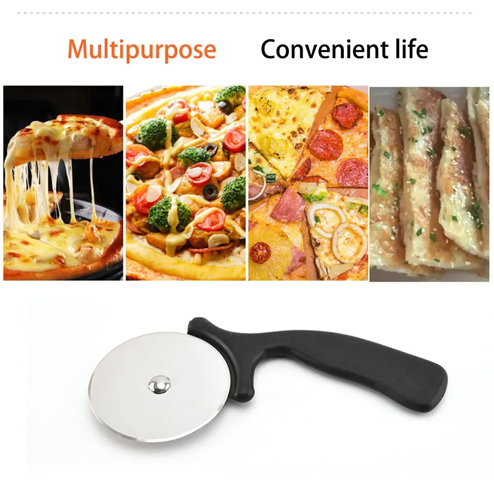 

Pizza Cutter Stainless Steel Pizza Knife Cake Bread Pies Round Knife Pastry Pasta Dough Kitchen Baking Tools