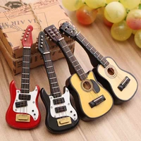 kiwarm fashion 112 scale dollhouse miniature guitar accessories instrument diy part for home decor gift wood craft ornaments