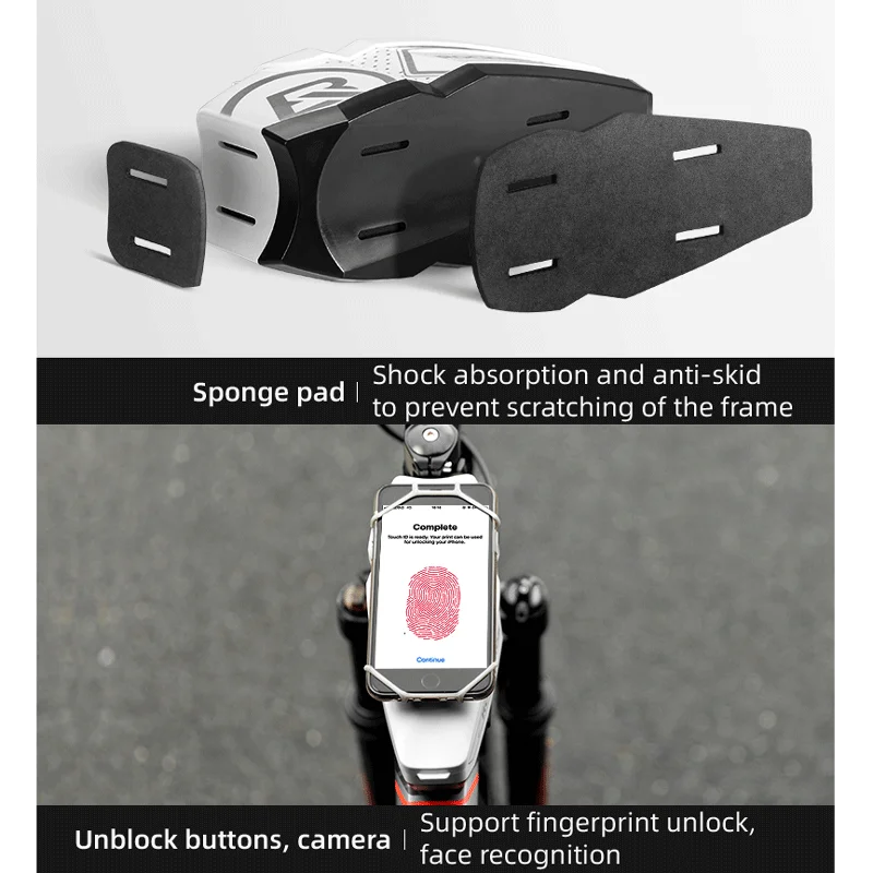 rockbros bicycle front tube bag with phone holder bike bags for 4 6 5 pc hard shell rain proof bag mtb road bike accessories free global shipping