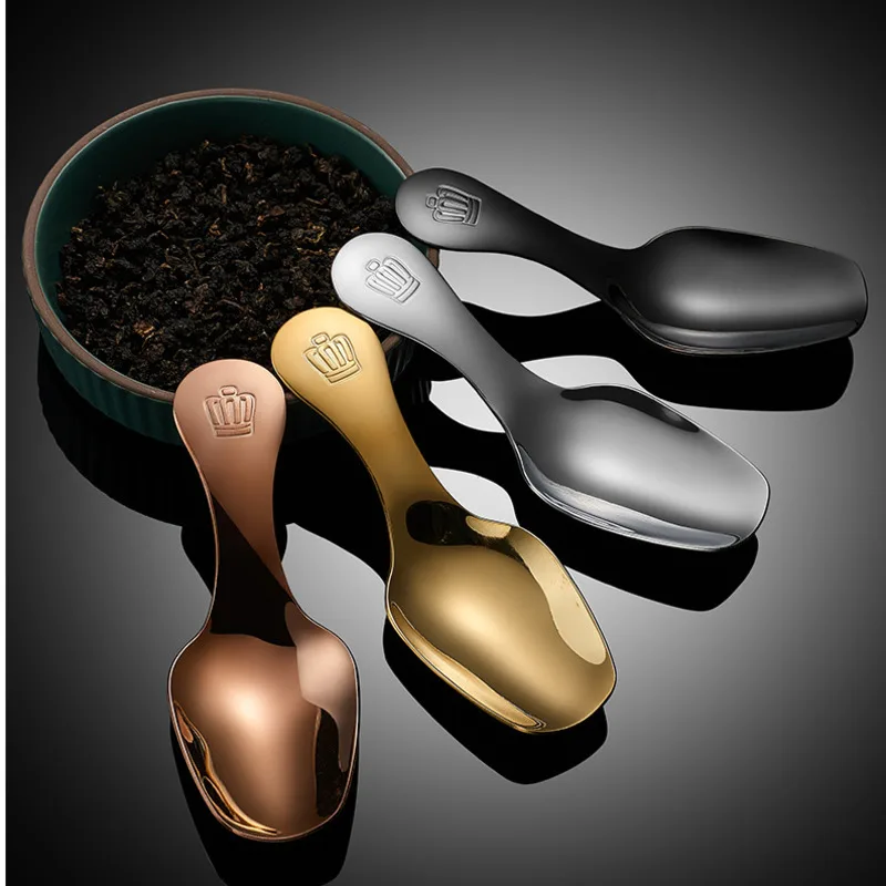 

Ложка чайная из нержавеющей стали с короткой ручкой, 1 шт., ложка для мороженого, кофе, кухонный инструмент, гаджет, ложка-Лопатка для десерта,...