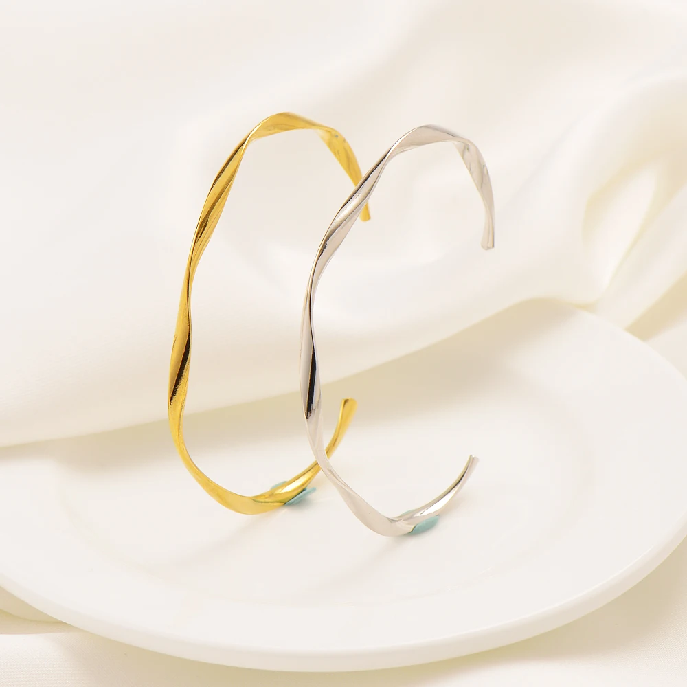 Женский бамбуковый браслет на запястье золотистый роскошный - Цена: 311.85