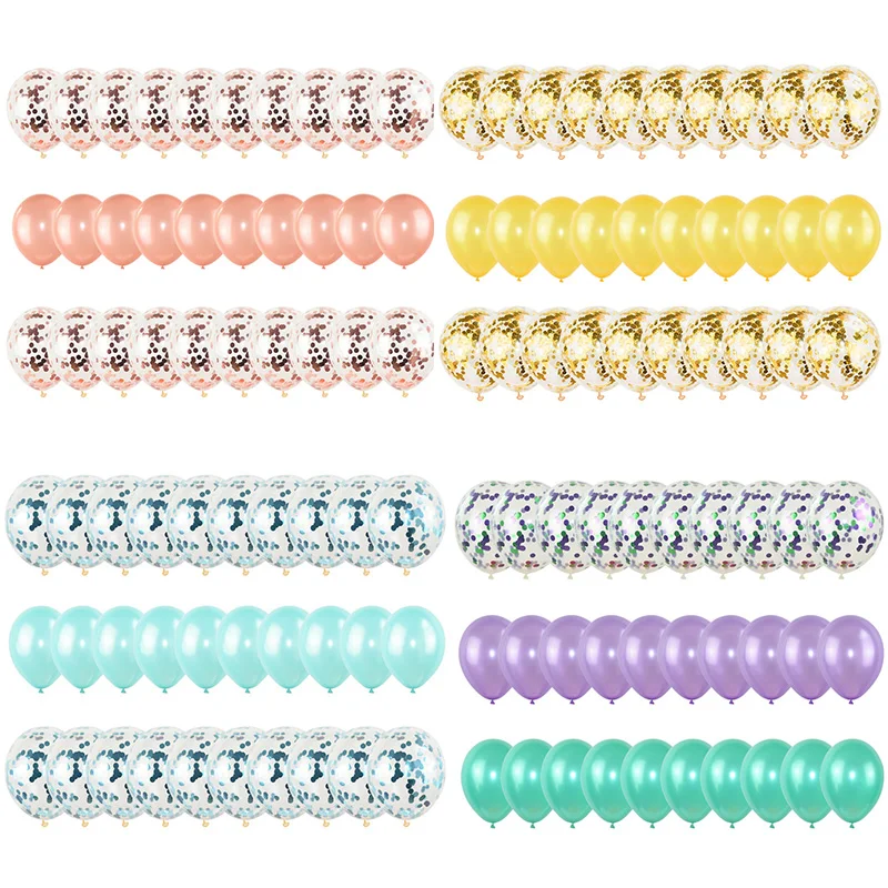 

30pcs Wedding Decor Balloon Set Rose Gold Pink Birthday Party Latex Confetti Balloons Festival Party Decoration Kids Like Gifts