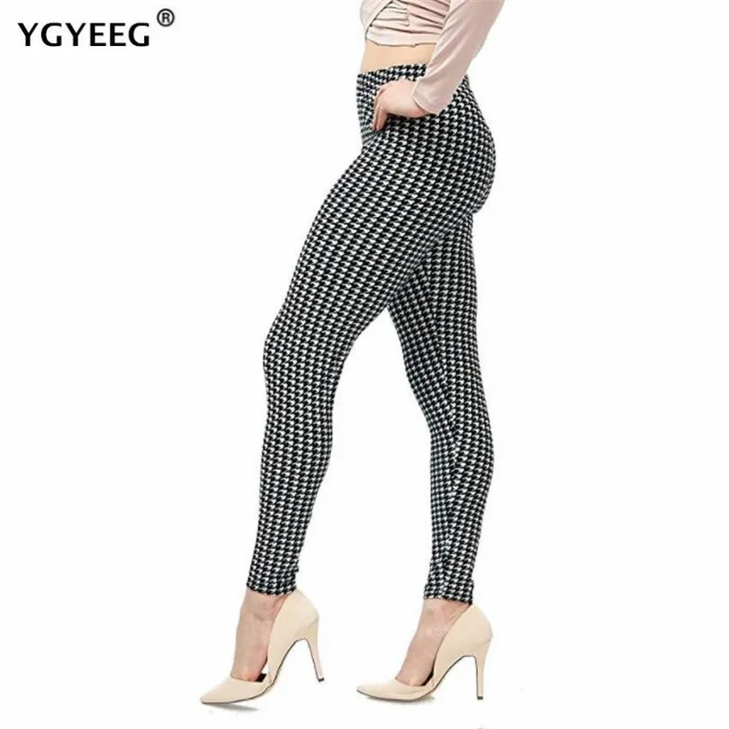 

YGYEEG Hot High Elastic Design Vintage Graffiti Leggings Floral Patterned Print Leggins For Women High Quality Leggins Sale 2020