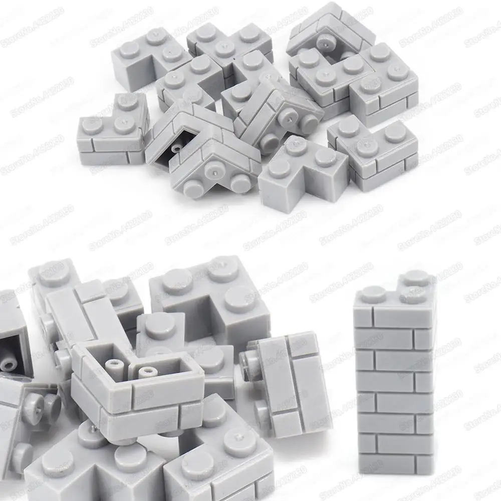 Кубики углы 1x2x2 строительные блоки угловые аксессуары Moc военные технологии