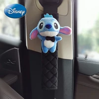 disney car seat belt shoulder pad cartoon cute set car anti stroke decoration creative cartoon stitch interior supplies