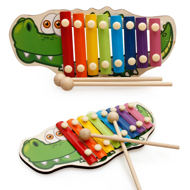 Kid Musical Toys Rainbow Wooden Xylophone Instrument for Children Early Wisdom Development Toys for Kid Gift rhythmic training for musical development of early childhood educators