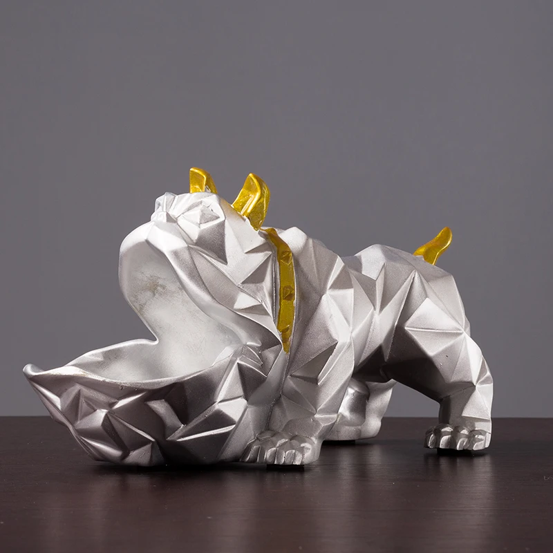 Скандинавский геометрический полимерный ящик для хранения собак украшения