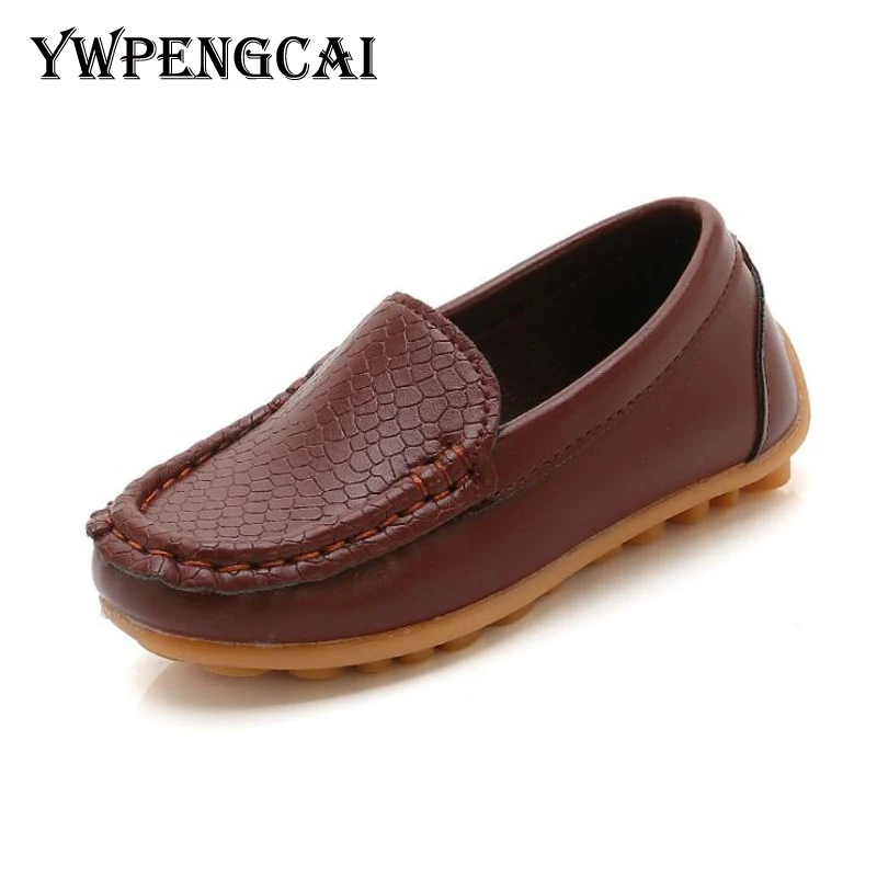 Candy Colors Size 21-37 Children Shoes Girls PU Leather Casual Soft Comfortable Moccasins Boys Loafers Kids Slip On | Детская одежда и
