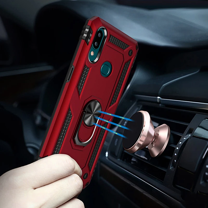 Чехол для samsung Galaxy A50S A30S, роскошный жесткий чехол из ТПУ с металлическим кольцом на палец для Galaxy A20S A40S A10S m30s Coques Fundas