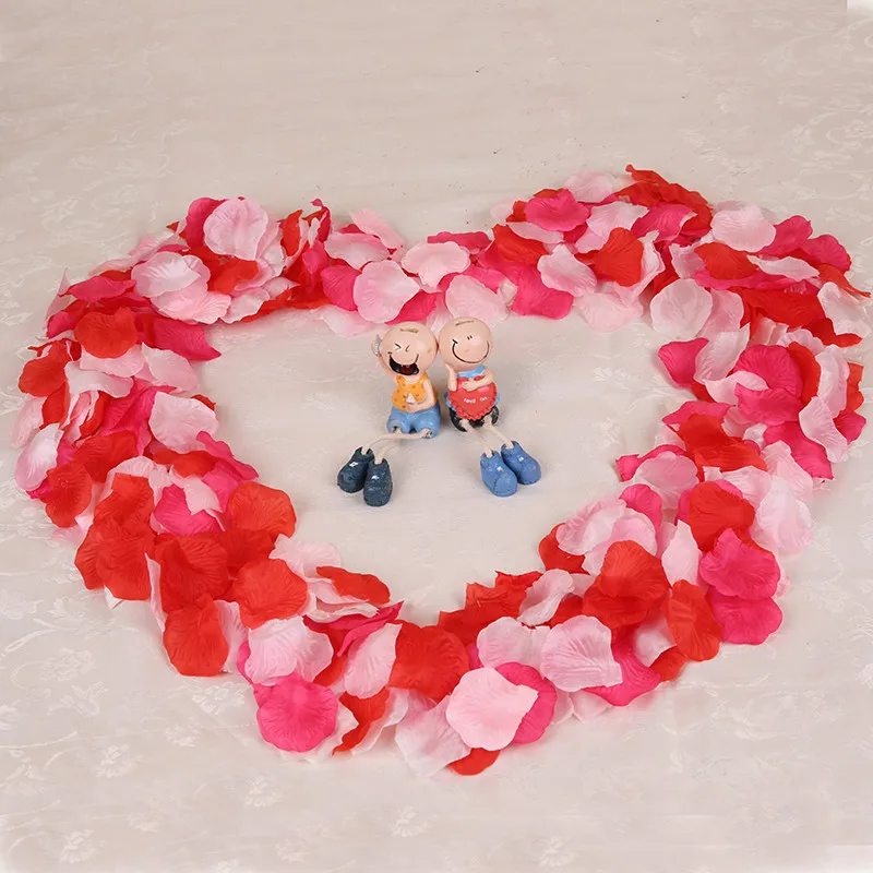 500/1000 шт. искусственные шелковые лепестки роз цветы для подружки невесты