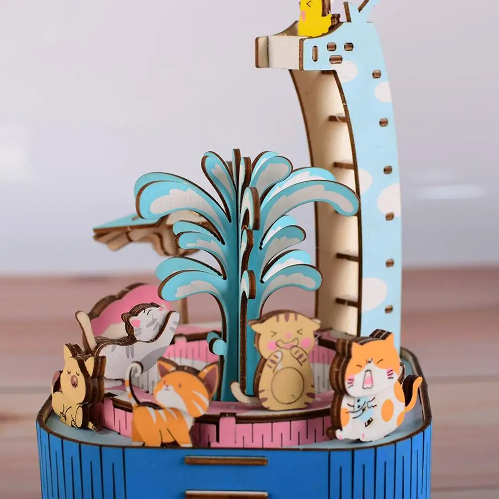 Музыкальная шкатулка сделай сам с интересными животными моделирование дома