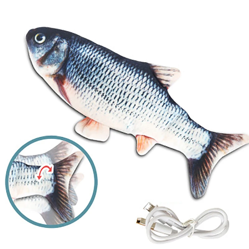 

2021 New Arrival Christmas Gift Children Toys Electric Jumping Fish USB Rechargeable Toys Cat Toy