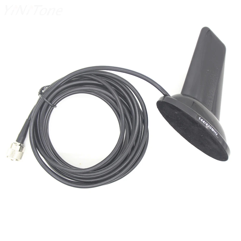 PL-259 to N SMA BNC Shark Fin Design VHF UHF 144/430Mhz Dual Band Antenna for QYT KT-7900D 8900 BJ-328 BJ-318 BAOFENG